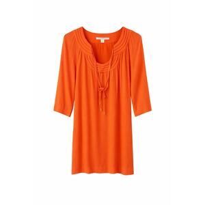 Diane von Furstenberg, DVF, New Parlian Orange Tunic Dress Sz 4, Resort,